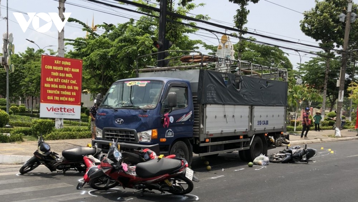 Vụ xe tải tông nhiều xe máy ở An Giang: Nguyên nhân ban đầu xe bị sự cố phanh